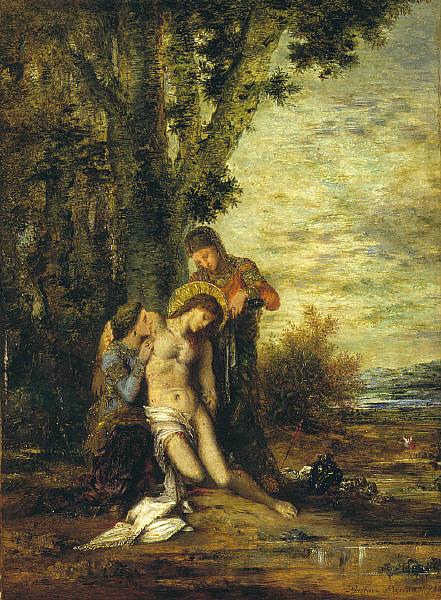 Gustave Moreau The Martyred St. Sebastian Spain oil painting art